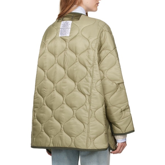 THE FRANKIE SHOP
Green Teddy Quilted Jacket - Picture 2 of 11